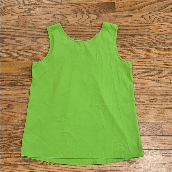 Banana Republic Bright Green Crochet Yoke Tank - Picture 7 of 8
